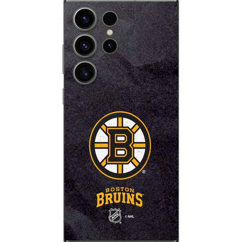 NHL Boston Bruins Distressed Galaxy S25 Ultra Skin